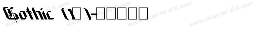 Gothic (1号)字体转换